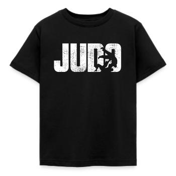 Judo - Kinder T-Shirt - Schwarz - Vorne - AI Model Kid Female (0cm)
