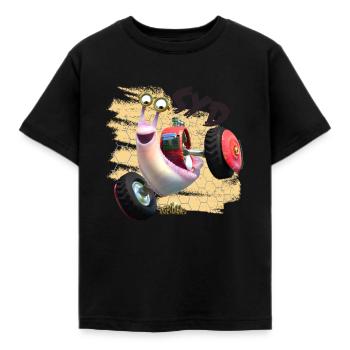 Insectibles Turboschnelle Schnecke Syd - Kinder T-Shirt - Schwarz - Vorne - AI Model Kid Female (0cm)