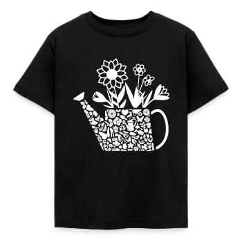 Jardinier Jardinier Dames Jardinier - T-shirt Enfant - noir - Devant - AI Model Kid Female (0cm)