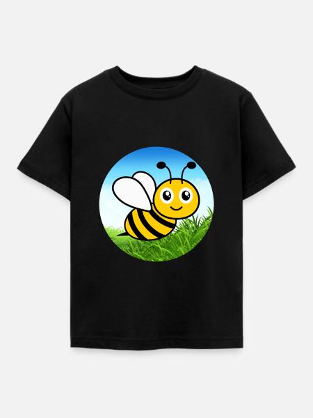 Bee - Kids' T-Shirt - black