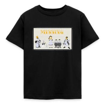 Alice Im Wunderland Verschwunden - Kinder T-Shirt - Schwarz - Vorne - AI Model Kid Female (0cm)