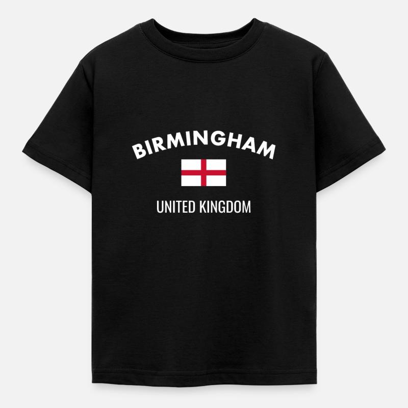 Birmingham Angleterre Drapeau anglais Anglais - T-shirt Enfant - noir