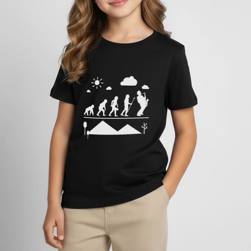 Saxophone Saxophone Evolution Kids' T-Shirt