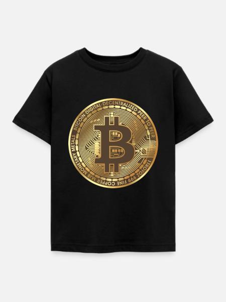 Bitcoin - Kinder T-Shirt - Schwarz
