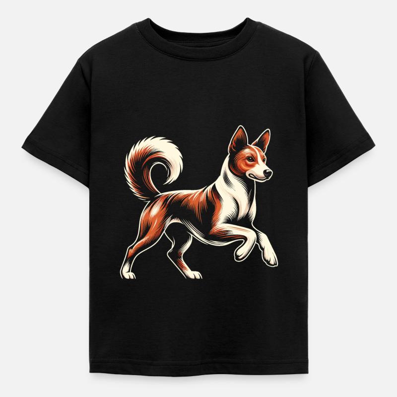Basenji - T-shirt Enfant - noir