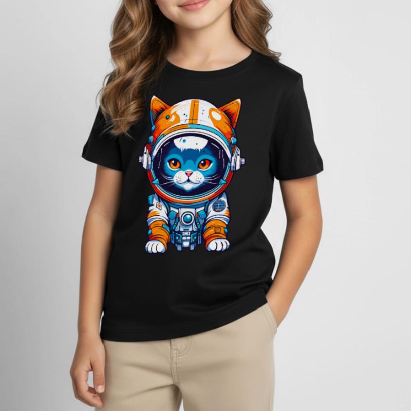 Space Cat 01 Kinder T-Shirt
