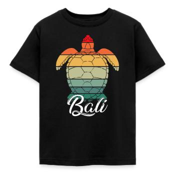 Bali - Indonesien - Schildkröte - Kinder T-Shirt - Schwarz - Vorne - AI Model Kid Female (0cm)