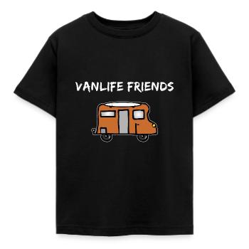 Cadeau campeur cadeau camping car Vanlife Friends - T-shirt Enfant - noir - Devant - AI Model Kid Female (0cm)