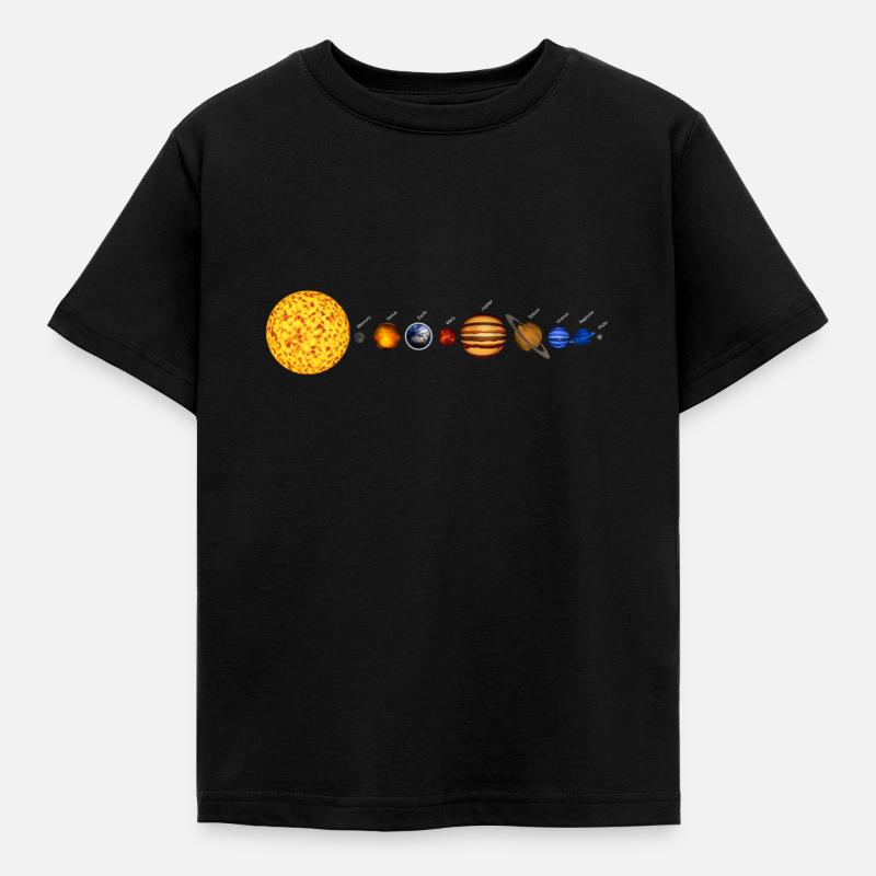 Système solaire - T-shirt Enfant - noir