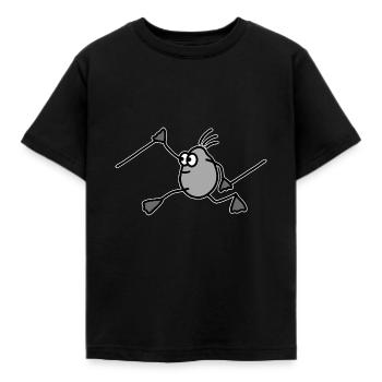 Sports Nordic Walking Walking Fast Walking - Kids' T-Shirt - black - Front - AI Model Kid Female (0cm)