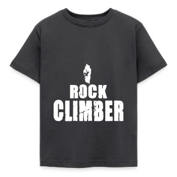 Rock Climber - Kinder T-Shirt - Dunkelgrau - Vorne - AI Model Kid Female (0cm)