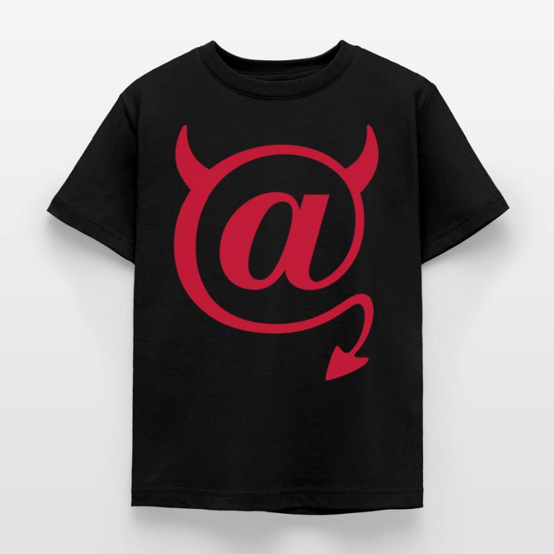 Devil @ Teufel Nerd Symbol Programmierer IT Kinder T-Shirt