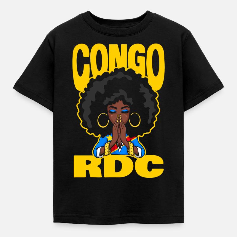 CONGO RDC - T-shirt Enfant - noir