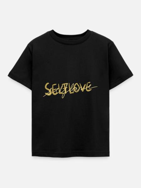 Selflove - Kinder T-Shirt - Schwarz