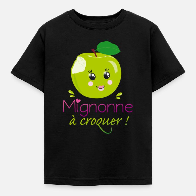 Mignonne a croquer - T-shirt Enfant - noir