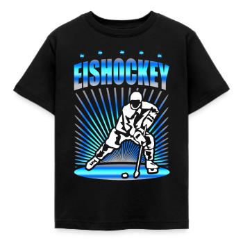 Hockey Hockey Player Gift - Kids' T-Shirt - black - Front - AI Model Kid Female (0cm)