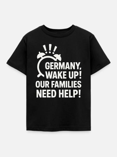 Deutschland, wach auf ! - Kinder T-Shirt - Schwarz