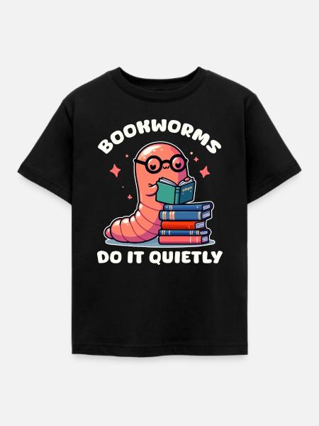 Librivore Lesen Süß - Kinder T-Shirt - Schwarz
