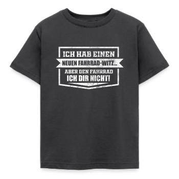 Bike joke - Kids' T-Shirt - dark grey - Front - AI Model Kid Female (0cm)
