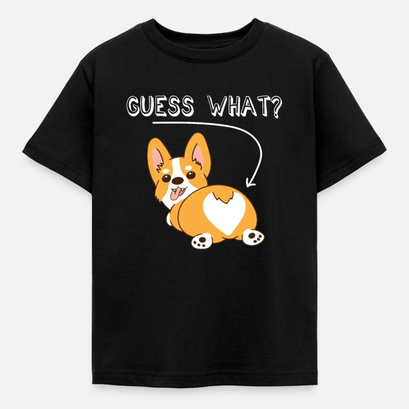 Corgi - Maglietta per bambini - nero