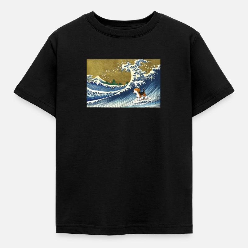 Beagle - Kinder T-Shirt - Schwarz