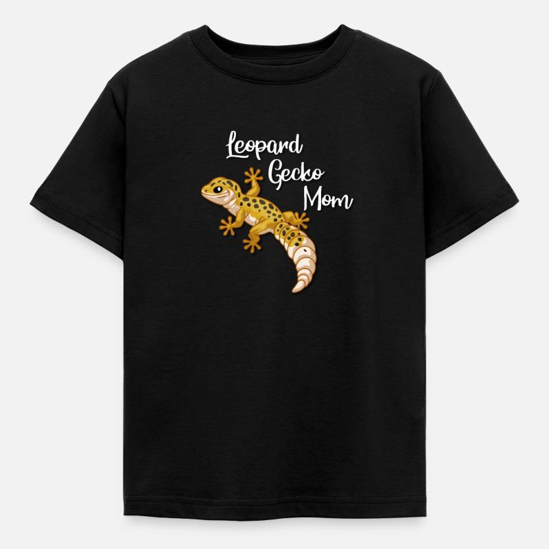 Leopardgecko - Kinder T-Shirt - Schwarz