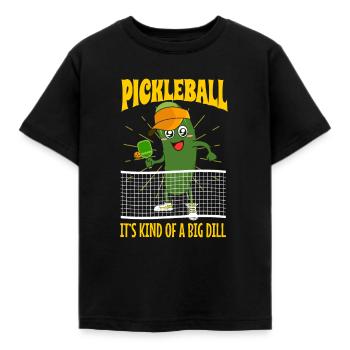 Pickleball - T-shirt Enfant - noir - Devant - AI Model Kid Female (0cm)