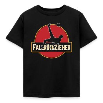 Fussball Fallrückzieher | Farben änderbar - Kinder T-Shirt - Schwarz - Vorne - AI Model Kid Female (0cm)