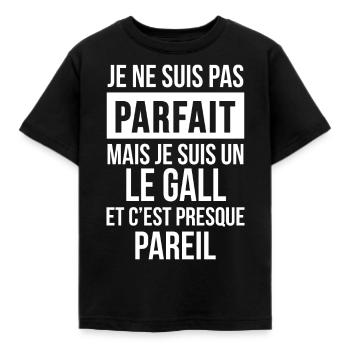 Nom de Famille - LE GALL - T-shirt Enfant - noir - Devant - AI Model Kid Female (0cm)