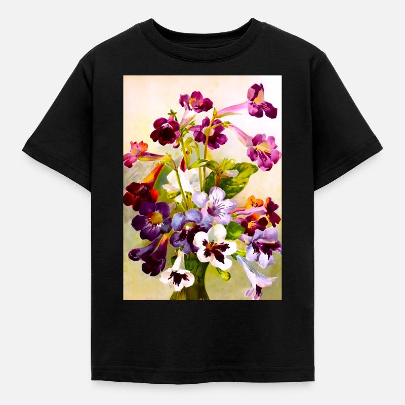 Violets - Kids' T-Shirt - black