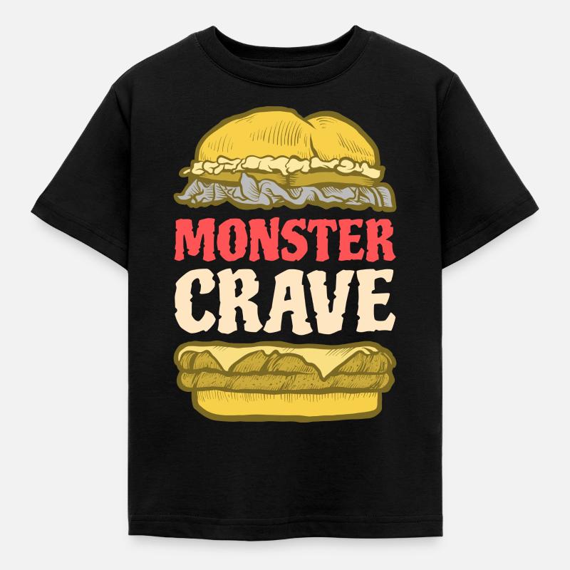 Monstre Crave - T-shirt Enfant - noir