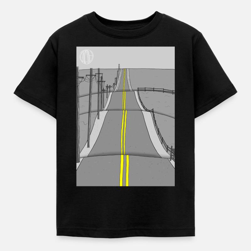 Route sans fin - T-shirt Enfant - noir