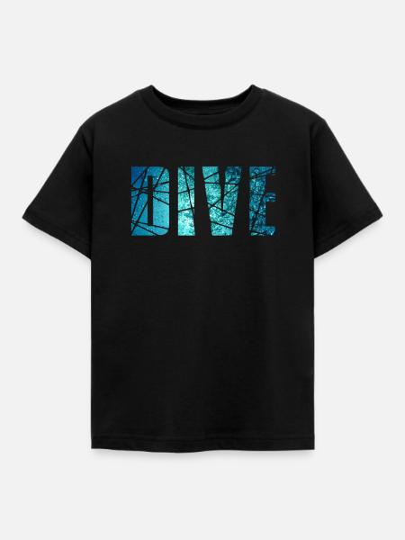 DIVE - Kinder T-Shirt - Schwarz