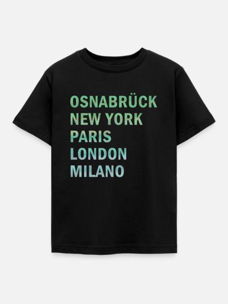 Metropole Osnabrück - Kinder T-Shirt - Schwarz