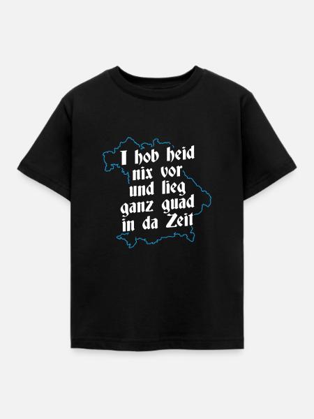Bayern Boarisch - Kinder T-Shirt - Schwarz