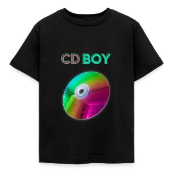 CD Garçon - T-shirt Enfant - noir - Devant - AI Model Kid Female (0cm)