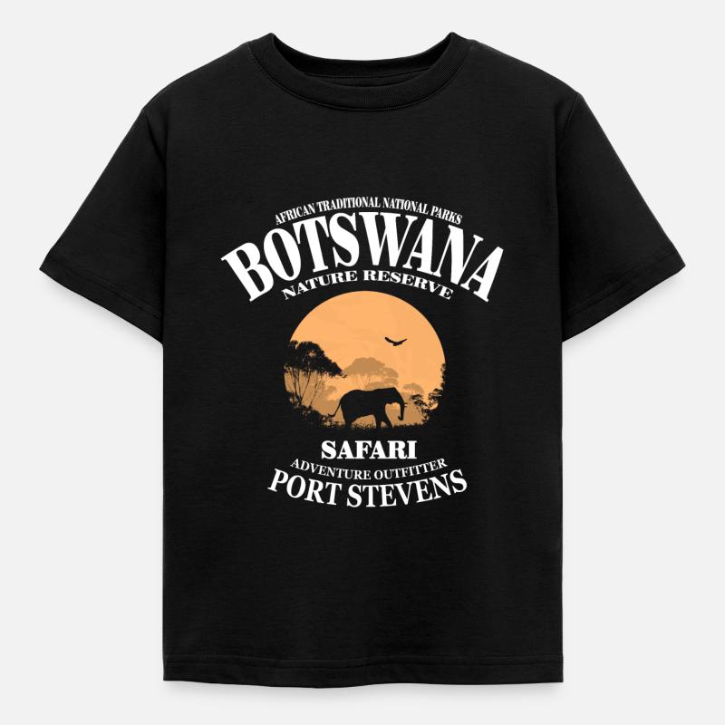 Botswana - Eléphant - T-shirt Enfant - noir