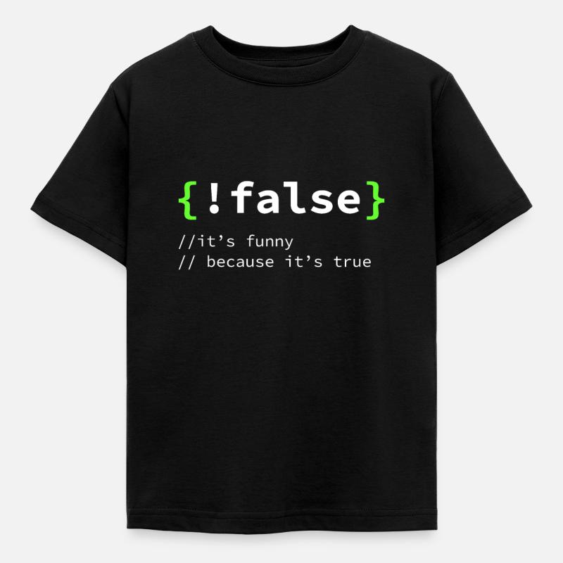 Programmierer Entwickler IT Geschenk Nerd Geek - Kinder T-Shirt - Schwarz