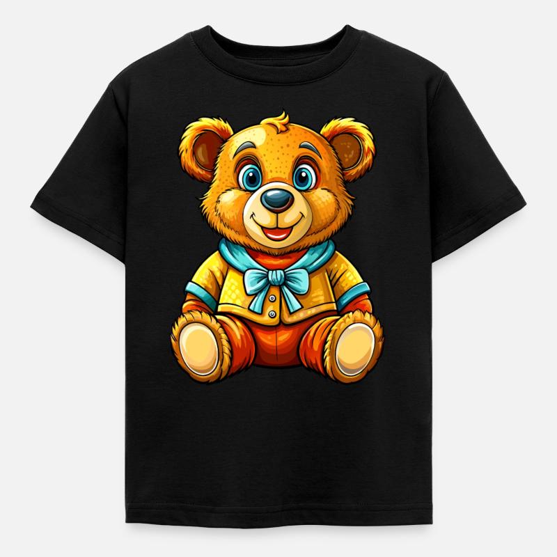 Ours en peluche avec pull - T-shirt Enfant - noir