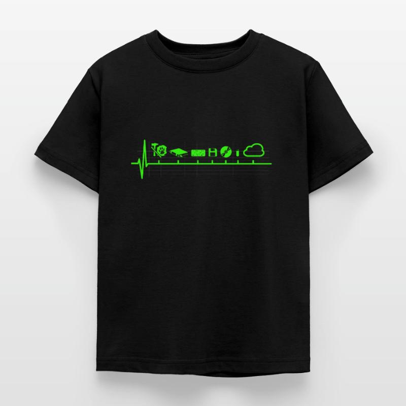 Disk Storage Evolution Technology Nerd Kids' T-Shirt