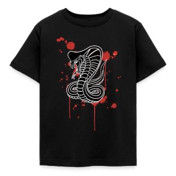 Cobra - Kinder T-Shirt - Schwarz - Vorne - AI Model Kid Female (0cm)