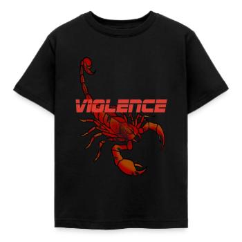 Violence Scorpion - T-shirt Enfant - noir - Devant - AI Model Kid Female (0cm)