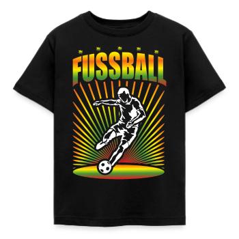 Fußball Fußballspieler Fußballer Geschenk - Kinder T-Shirt - Schwarz - Vorne - AI Model Kid Female (0cm)