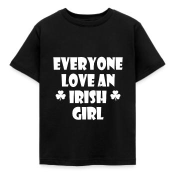 Everyone loves an irish girl - T-shirt Enfant - noir - Devant - AI Model Kid Female (0cm)