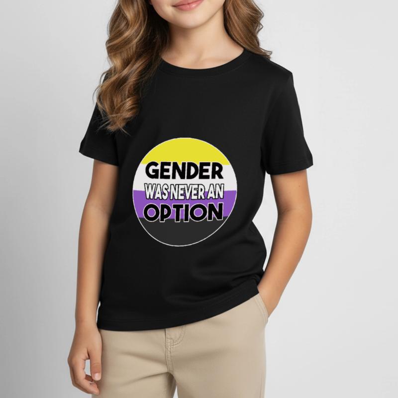 Non-binary nonbinary gender nonbinary saying Kids' T-Shirt