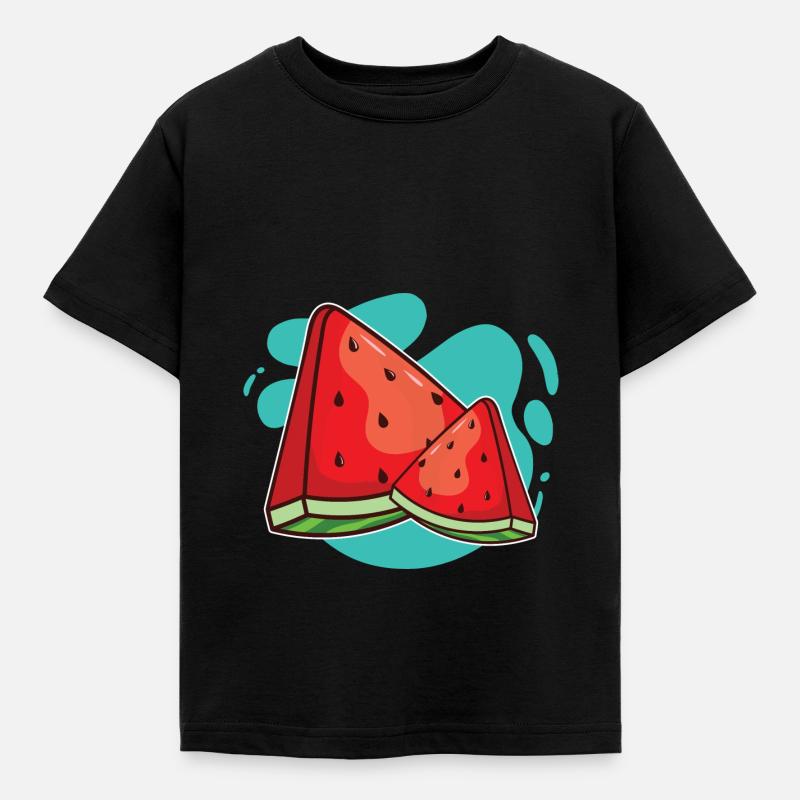 Wassermelone - Kinder T-Shirt - Schwarz