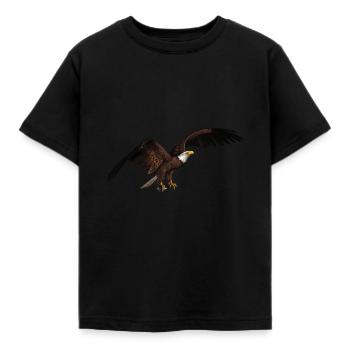 Seeadler Weißkopfseeadler Adler - Kinder T-Shirt - Schwarz - Vorne - AI Model Kid Female (0cm)