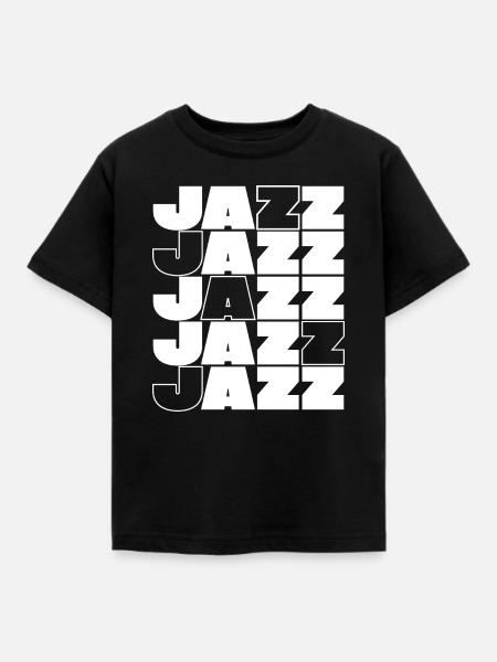 Jazz Grid Bold Typografie - Kinder T-Shirt - Schwarz