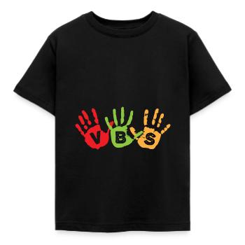 Vacation Bible School Crew VBS Camp Watercolor - Kinder T-Shirt - Schwarz - Vorne - AI Model Kid Female (0cm)