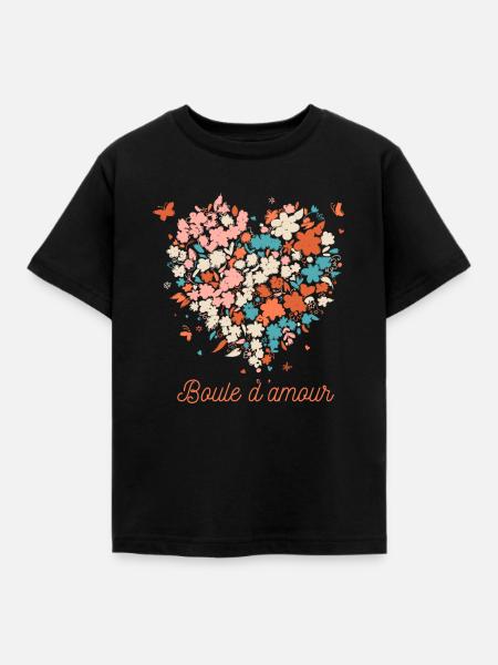 Boule d amour - T-shirt Enfant - noir